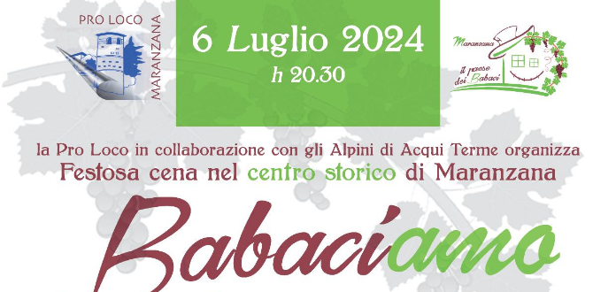 [Annullato] Maranzana | “Babaciamo” (edizione 2024)