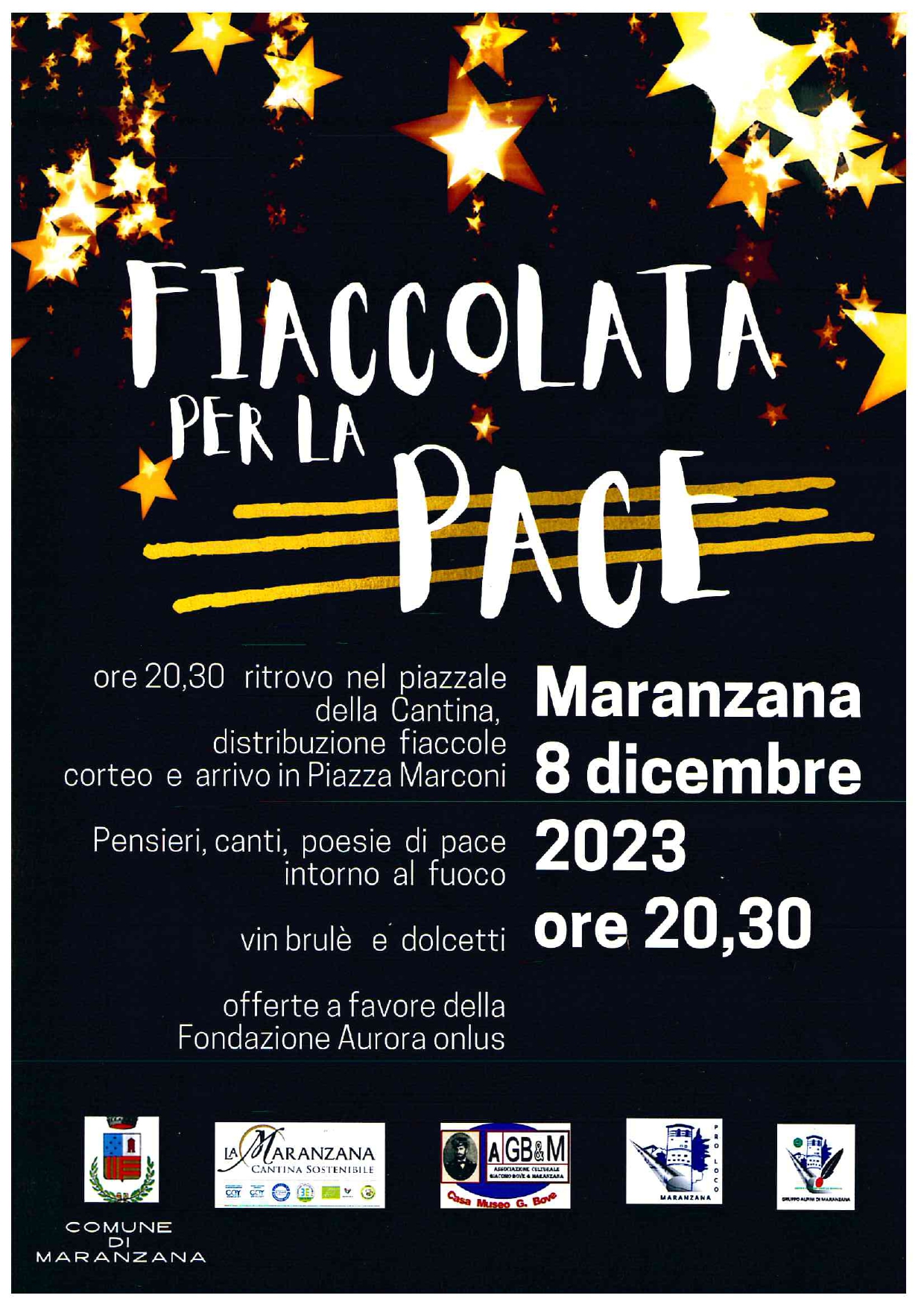 8/12/2023 - Fiaccolata per la pace 